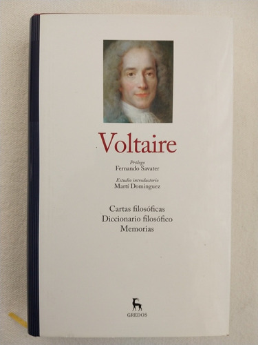 Voltaire Gredos Cartas Filosóficas, Memorias, Diccionario 