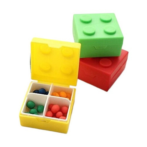 Organizador Pastillero Divertido 4 Divisiones Pastillas 