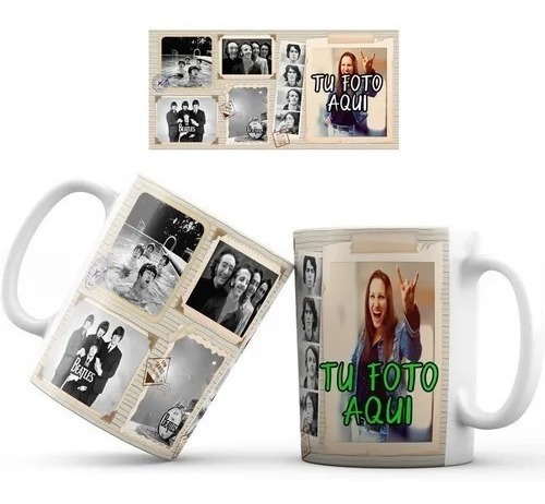 Mug Taza Los Beatles Con Foto Rock Pocillo Personalizado