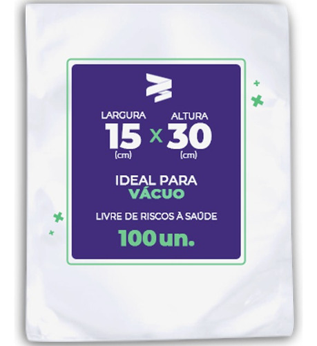 Embalagem / Sacos A Vácuo 15x30 - 100 Und