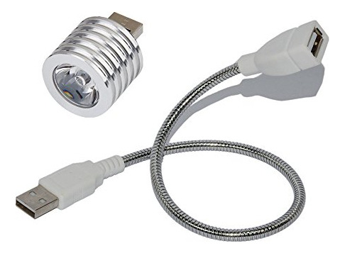 Lámpara Led Usb Yueton Con Revestimiento De Aluminio, Foco F