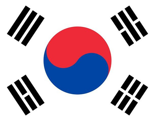 Bandera Corea Del Sur Estampada 60x90 Cm - S0001cr