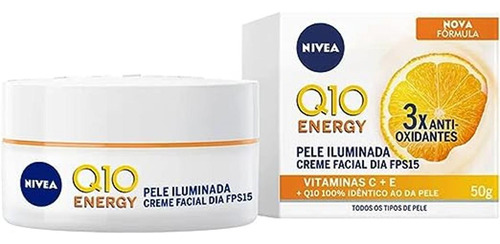 Nivea Creme Facial Antissinais Q10 Energy Dia Fps 15 50g
