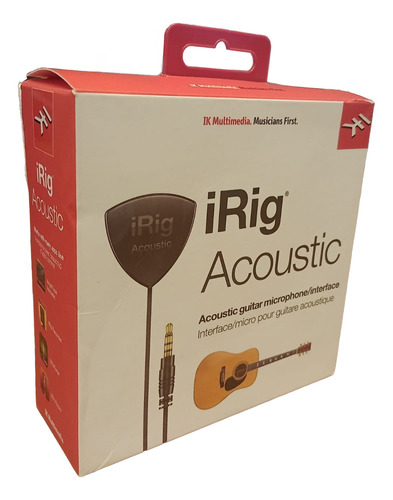 Mic Interfaz Celular Irig Acoustic Guitarra Caja Rota - Plus