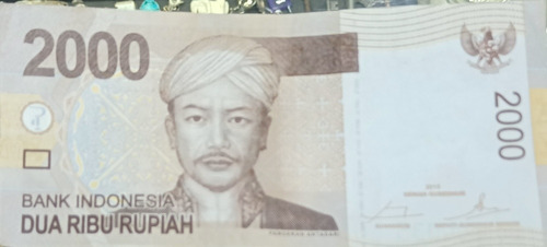 Billete Indonesia 2,000 Rupias 