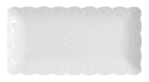 Bandeja Rectangular Para Servir Porcelana Volados 