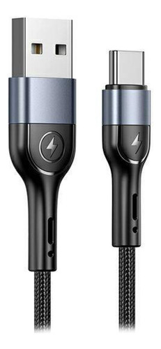 Set Cable X2 De Datos Usams Usb A Tipo C 1m Forrado Estuche®