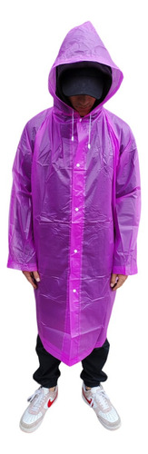 Capa Abrigo Botones Impermeable Adulto Unisex Anti-lluvia