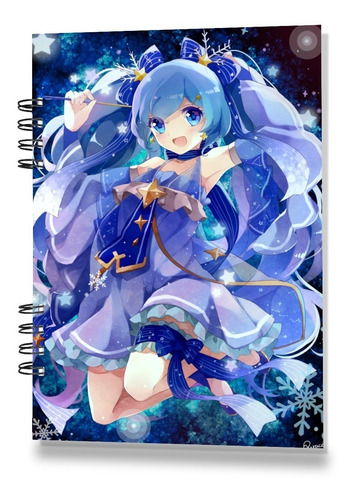 Imagen 7 de 7 de Bitacora Sketchbook B5 Hatsune Miku 50 Hojas Durex 180 Grs