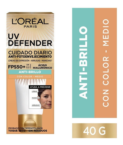 Protector Solar Loreal Uv Defender 50spf X 40g