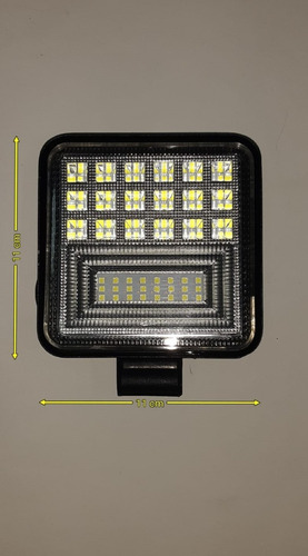 Imagen 2 de 6 de Faro Caminero 42 Led Cuadrado