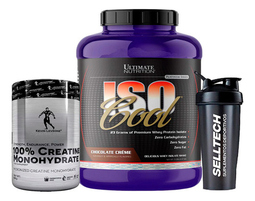 Iso Cool 5lb Chocolate +creatina Kevin Levrone 500gr+shaker