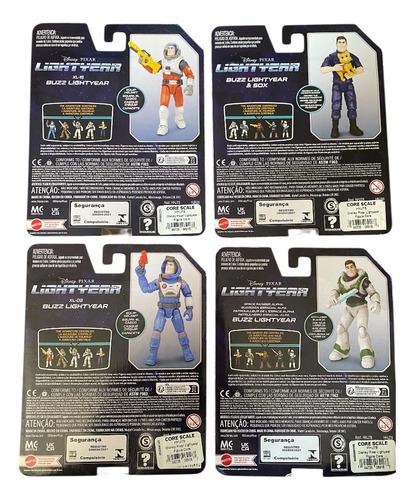Figuras De Acción Pelicula Buzz Lightyear, Colección 4 Pzas. (Usado)