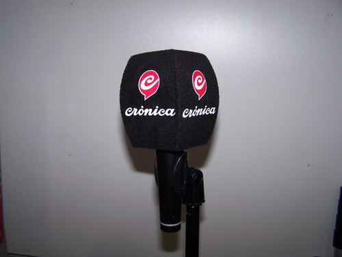 Capuchon Para Microfonos Antipop Flockedo C/logo En 4 Caras