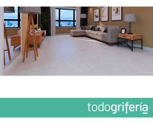 Porcelanato Gris Oscuro Satinado 120x120 Simil Cemento Monie