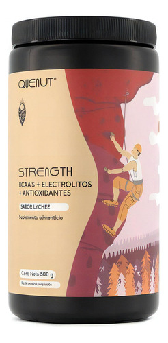 Strength Bcaa Electrolitos Lychee 500 G Quenut