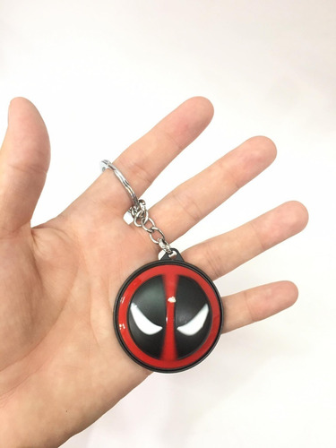 Llavero Metalico Dead Pool Giratorio Mundo Mochila Libreria