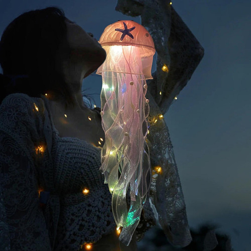 Luz De Medusas Para Acuario Lace Lampshade Ambient Light Roo