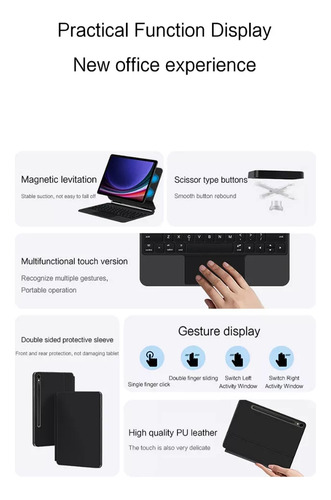 Teclado Magnético De Control De Suspensión Tab S9 De 11 PuLG
