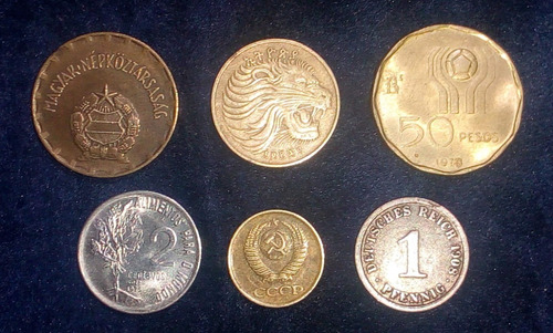 Monedas Mundiales Todas Diferentes. Lote X 40. (Usado)