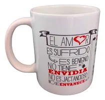 Comprar Taza Cerámica - El Amor - Regalería Cristiana