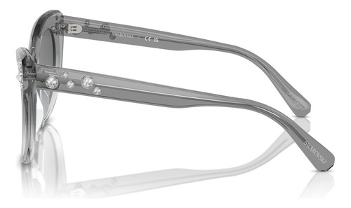 Óculos de sol Swarovski Sk6020, cinza escuro transparente A