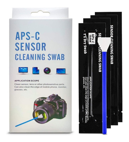 Kit Limpieza 6 Sensor Cmos Ccd Swab Camaras Dslr