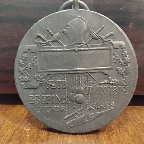 Antigua Medalla Club De Gimnasia Y Esgrima De Bs As Tiro