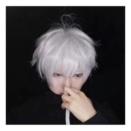 New Peluca Jujutsu Kaisen 28 Cm Cosplay Satoru Gojo 2024