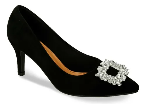 Tacones Negro Bata Helena Mujer