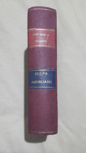 Culpa Aquiliana Colombo Video Oportunidad 1947 Antiguo