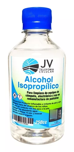 Alcohol Isopropilico Alta Pureza 250cc Para Electronica Jv