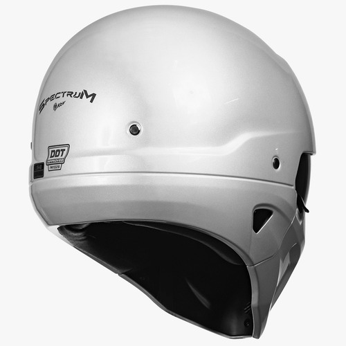 Casco Kov Modular Mate 2 En 1 Street Piloto Certificado Shrk Diseño Spectrum Color Blanco Tamaño Del Casco Xl