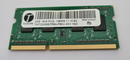 Memória 2gb Notebook Ddr3 Ddr3l Pc3l 12800s 1600mhz Nova .