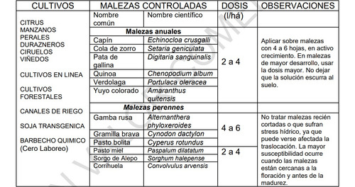Herbicida Glifosato Glyfosol 1 Lt