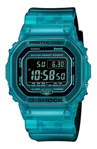 Reloj Casio G-shock Dw-b5600g-2 Unisex Original Color de la correa Aqua Color del bisel Aqua Color del fondo Negro