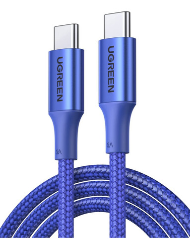 Cable Ugreen Usb-c A Usb-c 100w Azul 100cm Pd 3.0 Quick Char