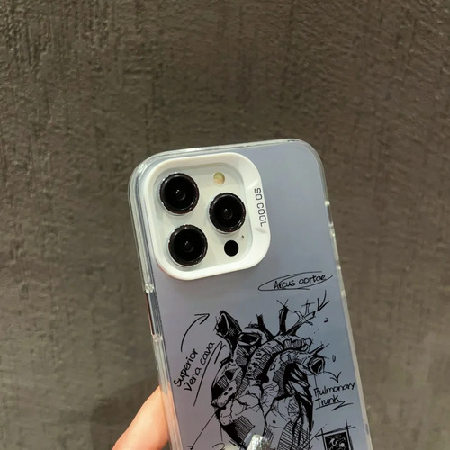 . Funda Para iPhone Case De Uso Rudo Con Diseño De Corazón N