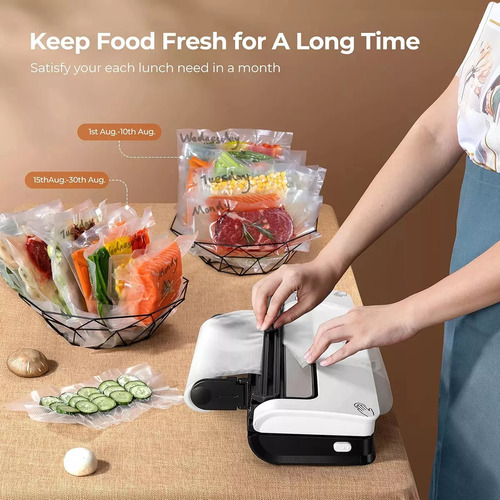 Máquina Selladora De Alimentos Al Vacio Secos Húmedos Mcjoy