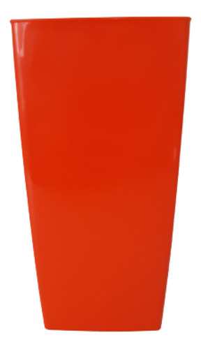 Maceta Plastico Matri Modelo Piramidal N 15 Color Naranja