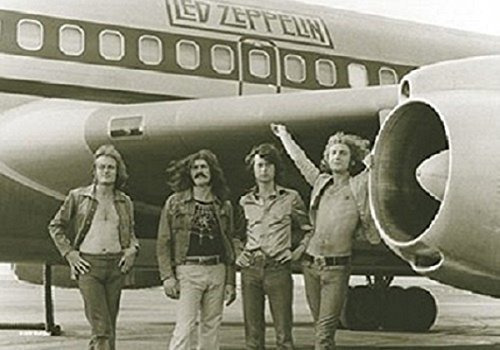 Led Zeppelin Airplane Gigante Tela Póster 44  X 30 