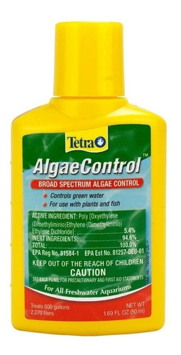 Acondicionador Para Acuarios Tetra Algae Control 50ml