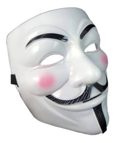 Mascara Pvc V De Vendetta Anonymous Halloween Disfraz