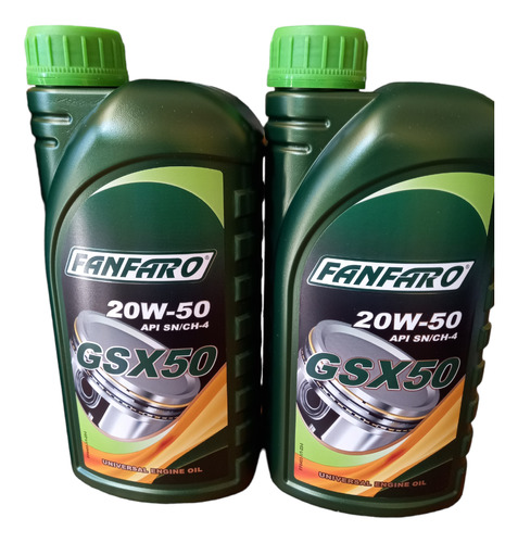 Aceite Mineral Para Motor Gasolina Y Diesel Fanfaro 20w-50