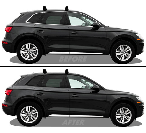 Slickmod Revestimiento Vinilo Opaco Cromado Para Audi Q5 Sq5