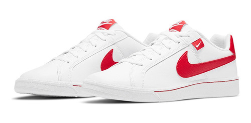 Mejor Paja Agregar Zapatillas Nike Court Royale En Blanco/rojo | Envío gratis