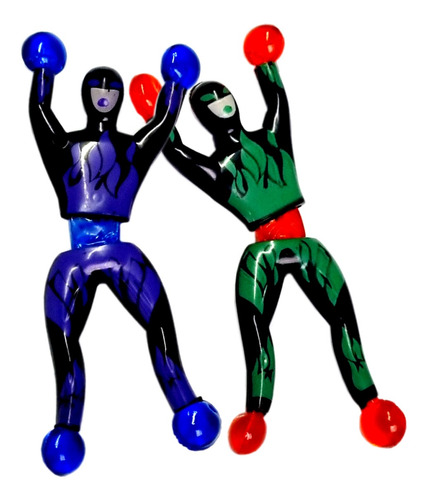 2 Bonecos Ninja Gruda Na Parede Mortal Tipo Homem Aranha