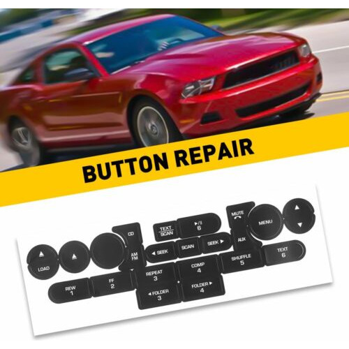 Radio Button Decal Sticker For Ford Mustang 2005-2009 Ca Aab