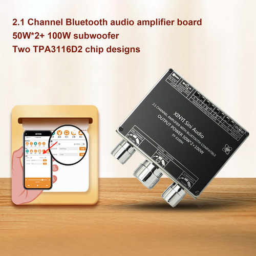 Módulo De Placa Amplificadora De Audio Bluetooth 5.1 De 2.1