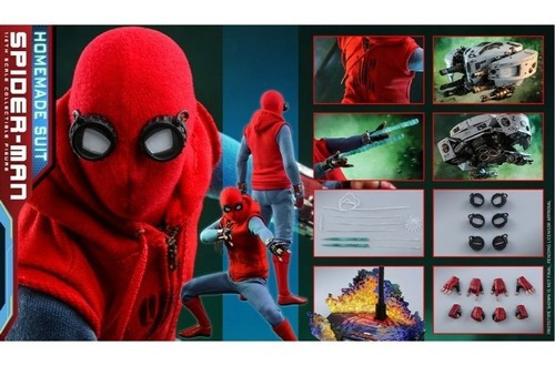 Traje casero Boneco Homem Aranha 1/6 - Lejos de casa
